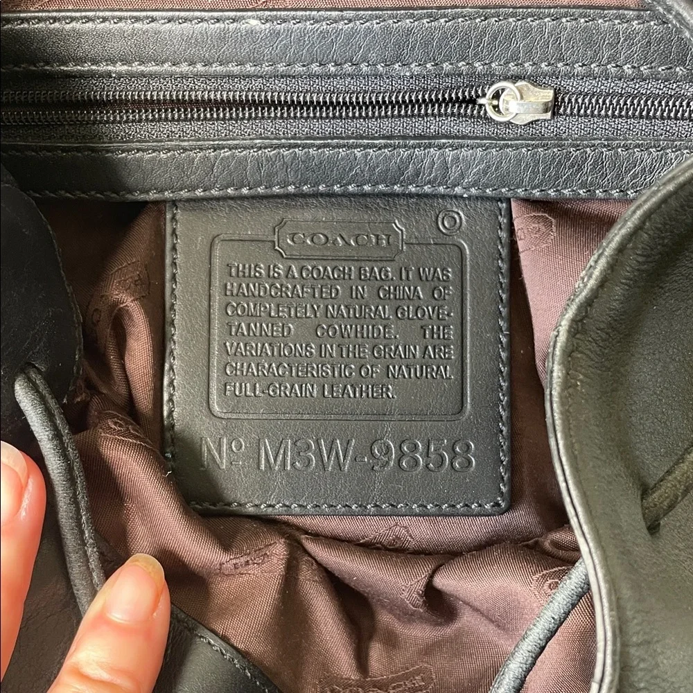 Coach Black Leather Women's Backpack